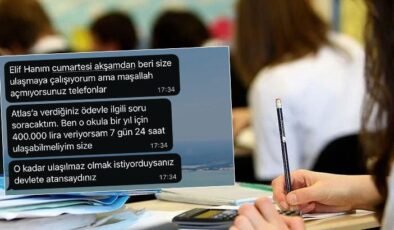 Bayramda telefonunu açmayan öğretmene veliden 400 bin TL baskısı! ‘4-5 veli şikâyet ederse işsiziz’