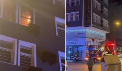 Otel odasındaki yangın itfaiye ve 112’yi alarma geçirdi