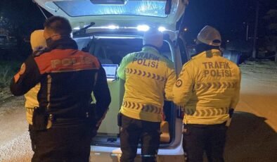 Bolu'da polis, durdurduğu aracın sürücüsüne hangi suçtan ceza yazacağını şaşırdı