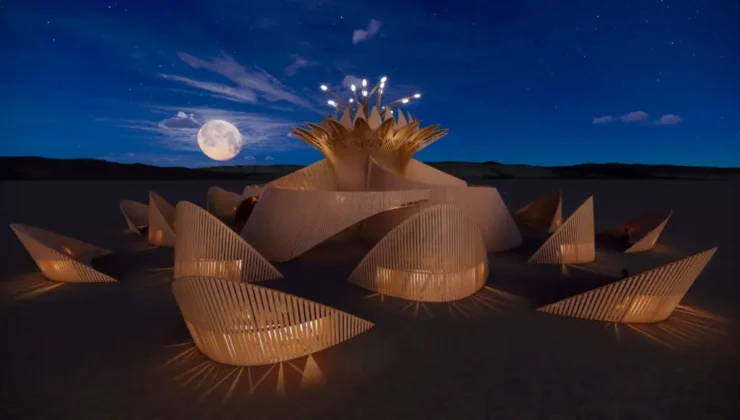 Burning Man 2026’nın en etkileyici yapısı: Temple of the Moon