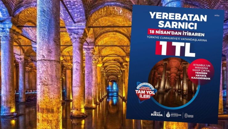 Yerebatan Sarnıcı, Türk vatandaşlarına 1 TL. Nuri Aslan: ‘Tüm hemşehrilerimiz gelsin, tarihimize nasıl sahip çıktığımızı görsün’