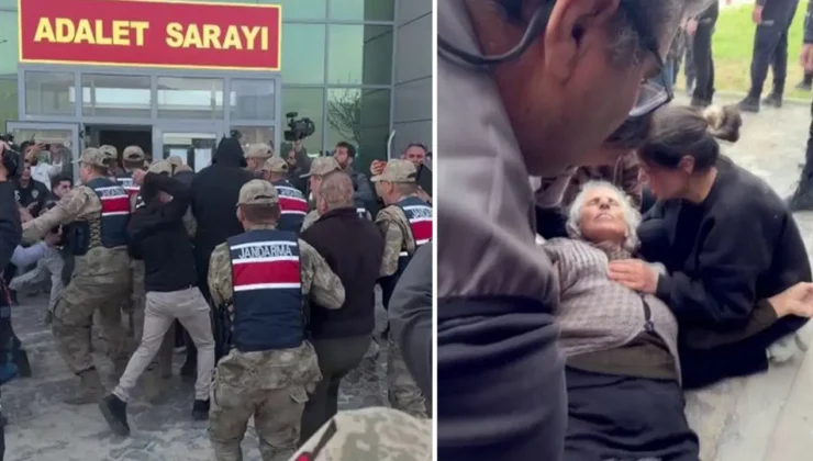 Gülistan Doku soruşturmasında adliyenin önü karıştı: Anne Bedriye Doku hastaneye kaldırıldı