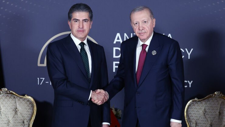 Cumhurbaşkanı Erdoğan, IKBY Başkanı Barzani’yi kabul etti