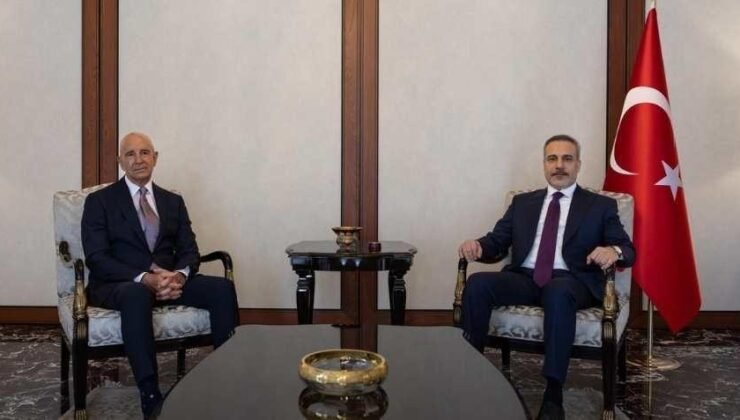 Dışişleri Bakanı Hakan Fidan, ABD'li Büyükelçi Barrack'ı kabul etti