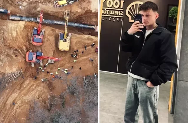 Doğal gaz çalışması sırasında toprak altında kalan 2 işçiden 1'i öldü