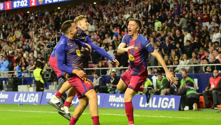 Barcelona, Atletico Madrid'i deplasmanda devirdi: Puan farkı 7'ye çıktı