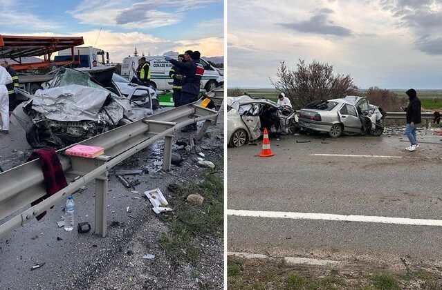 Eskişehir-Ankara yolunda feci kaza: 4 ölü, 2 yaralı