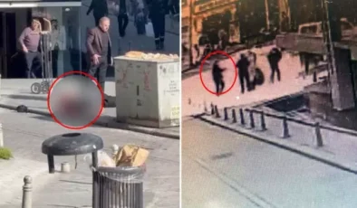 Kuryenin sokak ortasında öldürülme anı kamerada