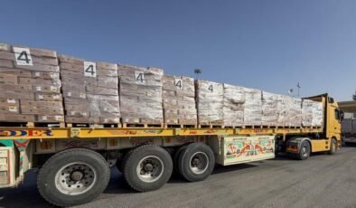 Gazze hükümeti, 602 yardım tırının giriş yaptığına ilişkin açıklamaları yalanladı
