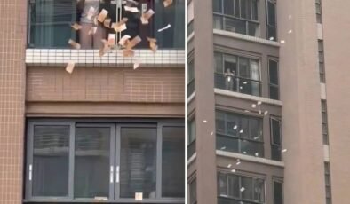 Gökten milyonlar yağdı: Pencereden aşağı servet savurdu