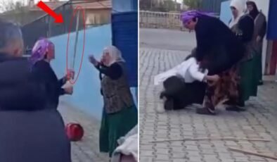 En olmadık yerde eline sopayı alıp önce camları kırdı sonra kadını dövdü