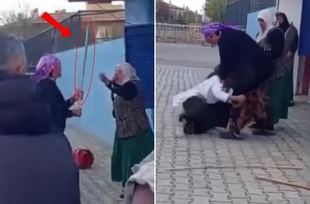 En olmadık yerde eline sopayı alıp önce camları kırdı sonra kadını dövdü