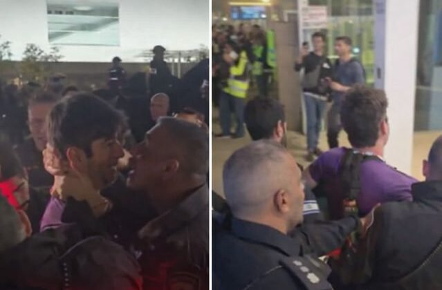 İsrail'de savaş karşıtı gösteriye polis müdahalesi