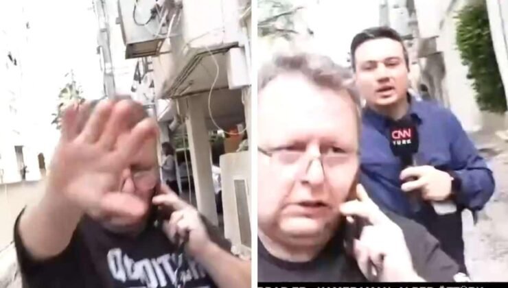 İsrail'de CNN Türk canlı yayınına müdahale! 'Polisin olmayışı cesaretlendiriyor'