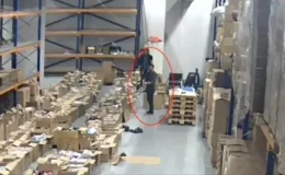 Görüntüler İstanbul Havalimanı'ndan! Vurgunu yapıp bir de şampanya patlatmışlar