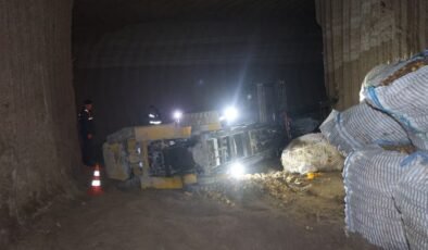 Nevşehir'de iş makinesi devrildi: 1 işçi hayatını kaybetti