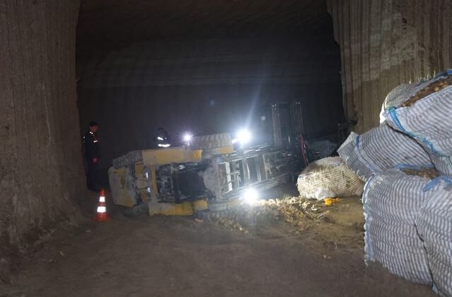 Nevşehir'de iş makinesi devrildi: 1 işçi hayatını kaybetti