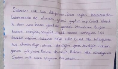 Kayıp olarak aranan Seda, ailesine mektup bırakmış: Peşime düşmeyin