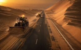 Kumlar yolu yutmasın diye her gün aynı mücadeleyi veriyorlar