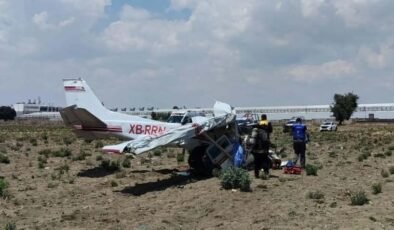 Meksika'da korkunç uçak kazası! Bir anda yere çakıldı, ölüler var