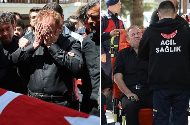 Ayla Öğretmen'in cenazesinde kahreden olay! Eşi tabut başında fenalaştı