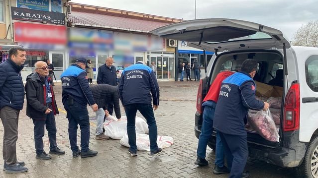 Ordu'da 200 kilo kaçak ete el konuldu
