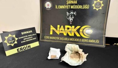Şırnak'ta çocuk bezine gizlenmiş eroin ele geçirildi: 1 gözaltı