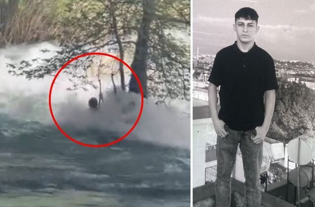 Tarsus'ta kayıp genç akıntıya böyle kapıldı: Son görüntüleri ortaya çıktı