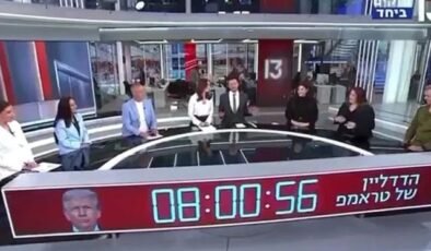 İsrail TV’sinden savaş geri sayımı! Trump tehdit etti, Kanal 13 stüdyoya saati kurdu