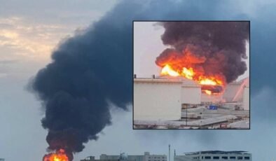 Ülkenin en büyük petrol rafinerisi vuruldu! İran füzeleri sonrası Bahreyn'de büyük patlamalar