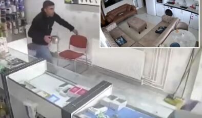 5.2'lik deprem anı kamerada! Bir kişi panikle balkondan atladı