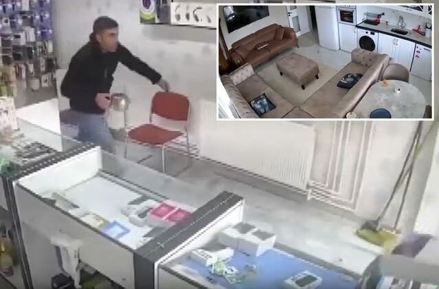 5.2'lik deprem anı kamerada! Bir kişi panikle balkondan atladı