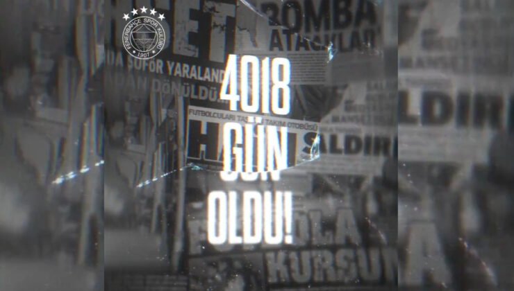 Fenerbahçe’den 4 Nisan mesajı: 4018 gündür failler nerede?