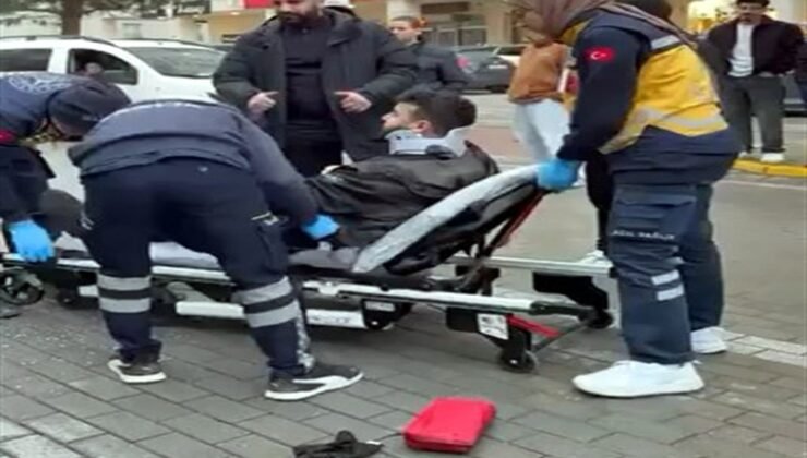 Yol verme tartışmasında kuryeyi ezdi!