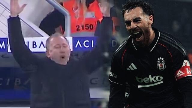 Orkun Kökçü'den fizik kurallarını altüst eden füze! Sergen Yalçın çıldırdı, Beşiktaş'ta yıllar süren hasret bitti… (İzle)