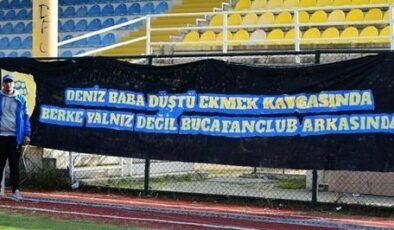 Babasını kaybeden Bucasporlu Berke'ye taraftar morali