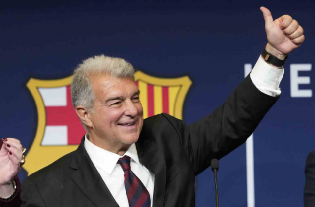 Barcelona’da Joan Laporta, yeniden başkan seçildi