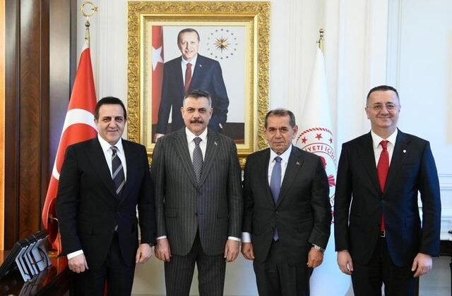 Galatasaray yönetiminden İçişleri Bakanı Çiftçi’ye ziyaret